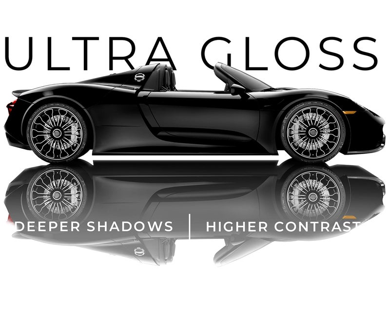 VViViD+ Ultra Gloss Premium Vinyl Car Wrap Film (1ft x 5ft  Gloss Piano Black) - Image 2